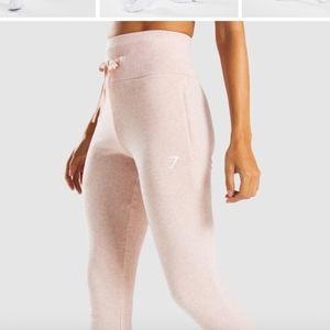 Gymshark high waisted joggers nude marl S